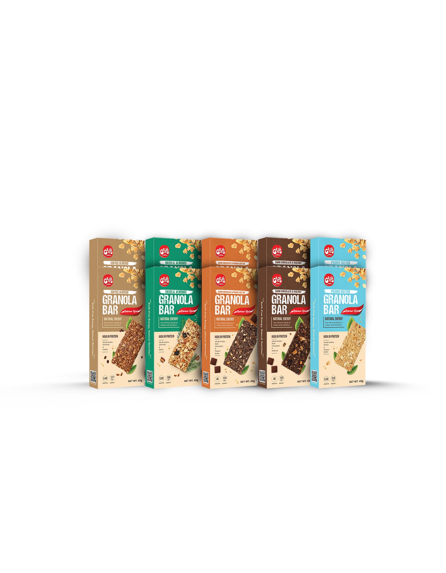 Healthy Start Combo – 2 Muesli 350g + 10 Granola Bars