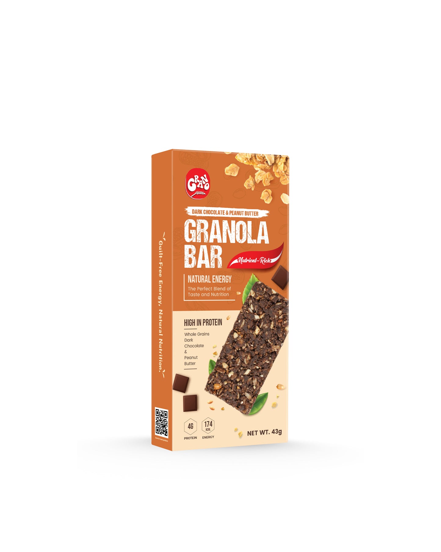 Dark Chocolate & Peanut Butter Granola Bar