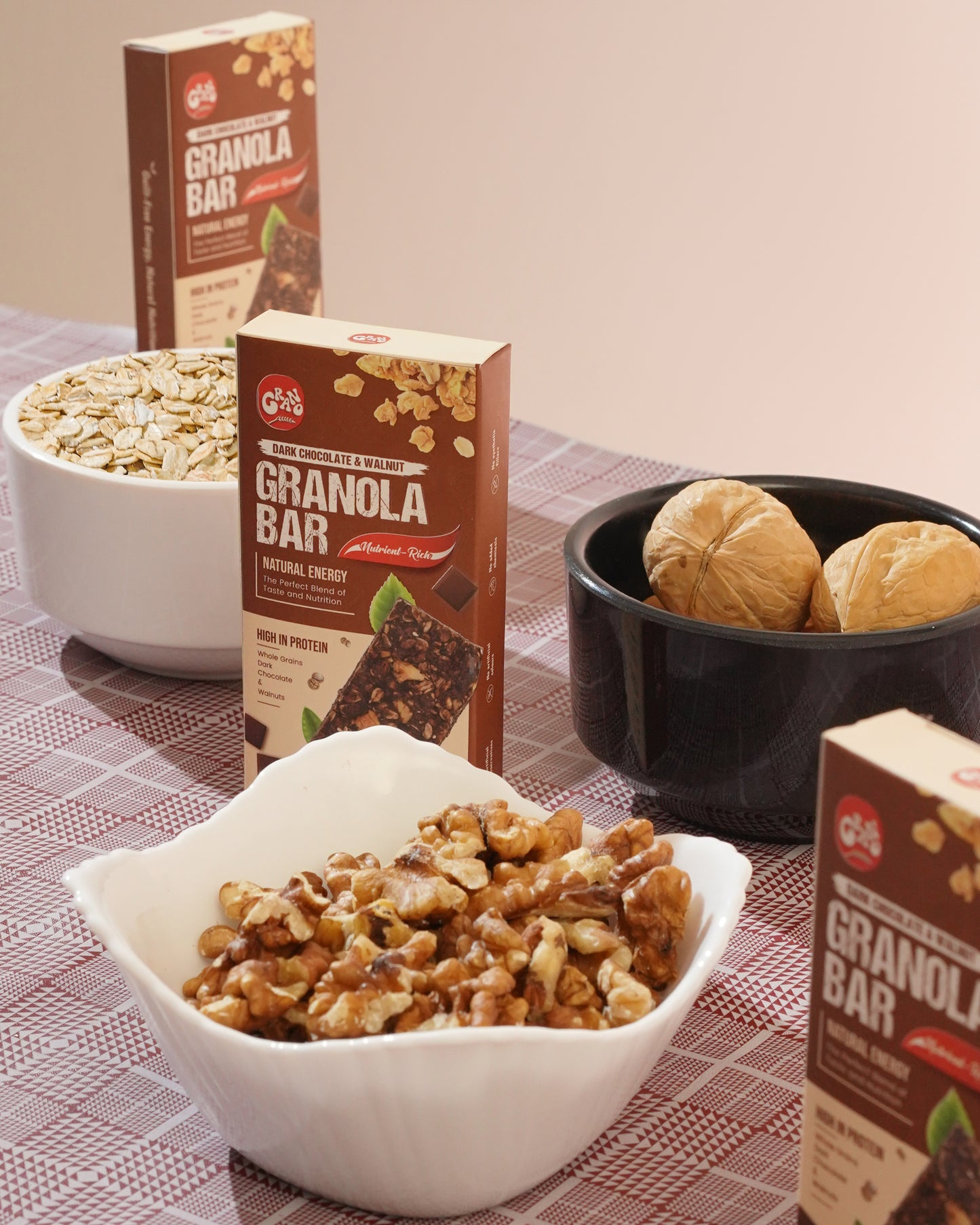 Dark Chocolate & Walnut Granola Bar