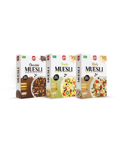 Trial Combo – 3 Muesli 175g + 5 Granola Bars