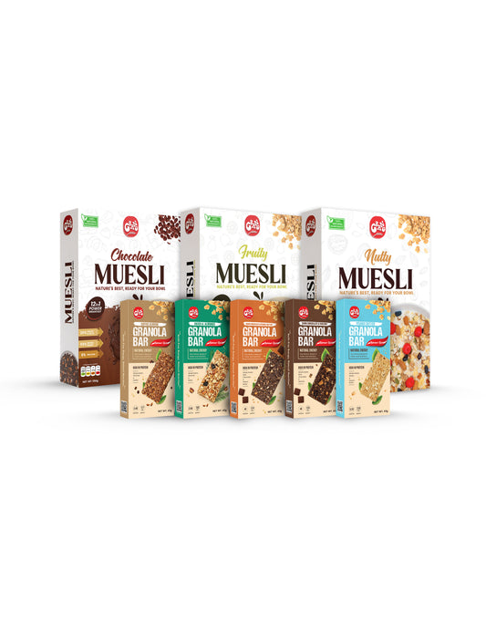 Trial Combo - 3 Muesli 175g + 5 Granola Bars