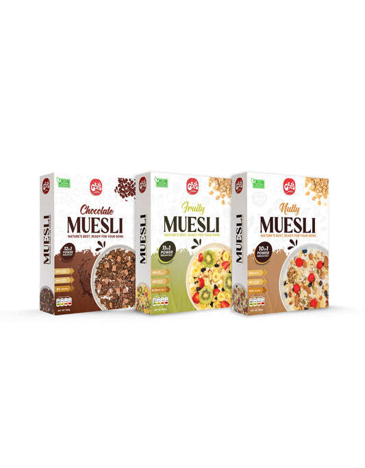 Complete Month Pack – 3 × 350g Muesli