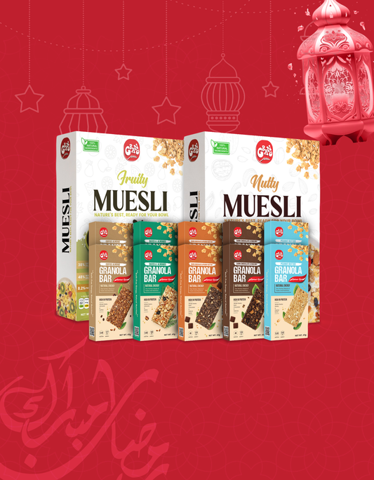 🌙 Ramadan Wellness Bundle – 2 Muesli 350g + 10 Granola Bars