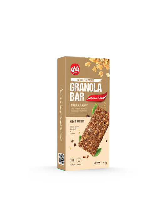 Coffee Almond Granola Bar