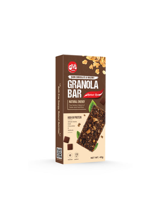 Dark Chocolate & Walnut Granola Bar